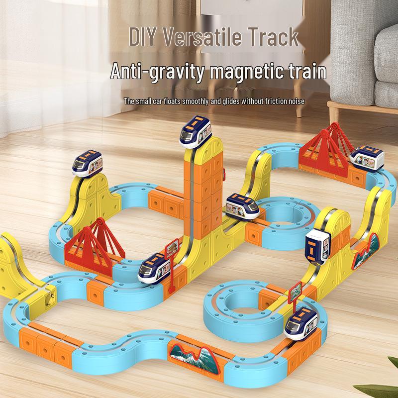 Electric Magnetic High-Speed Train Set for Kids - DIY Changeable Track Toy