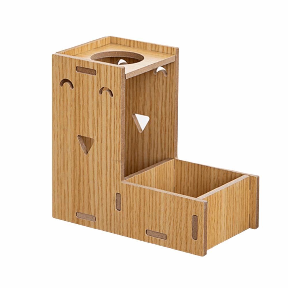 Heavy-Duty Wooden Water Bottle Stand 80/125ml Roller Water Drinker Small Pet Apartment Bottle Stand