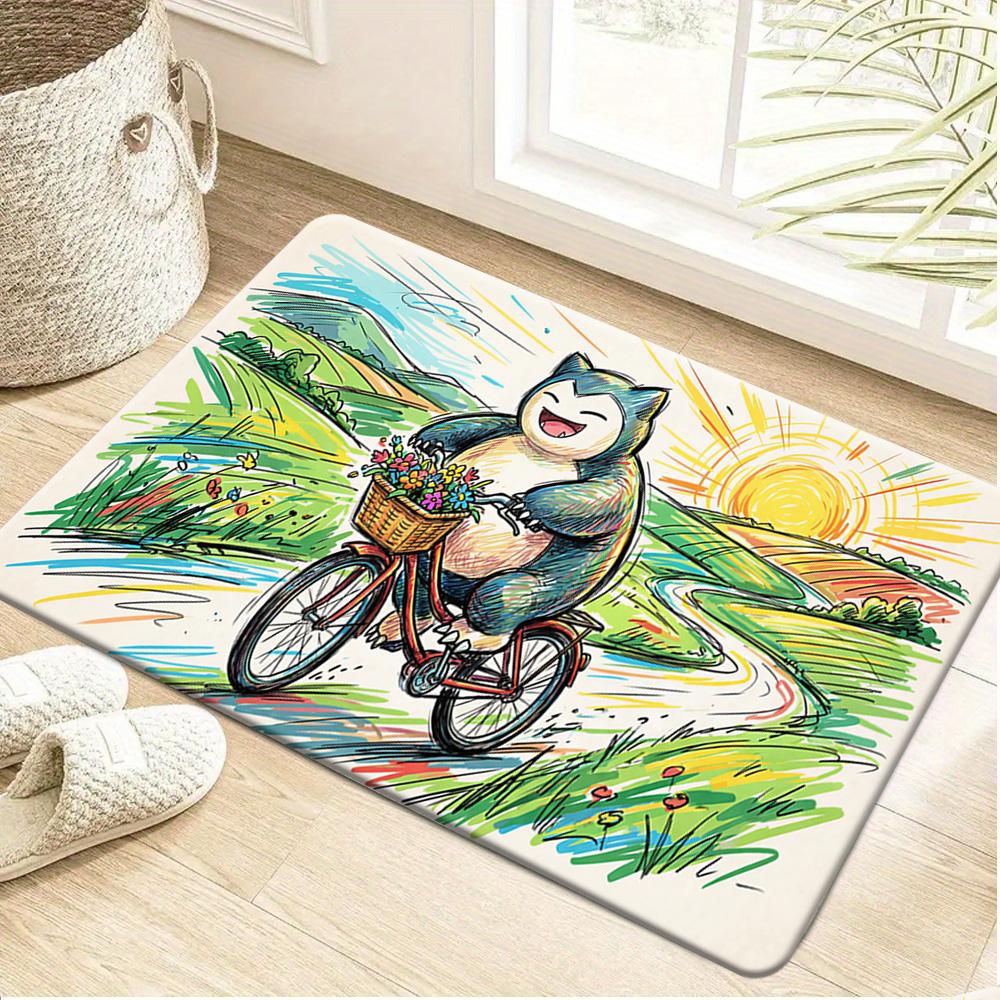Pokemon Grass Type Eco Restoration Print Non-Slip Floor Mat Doormat 40x60cm