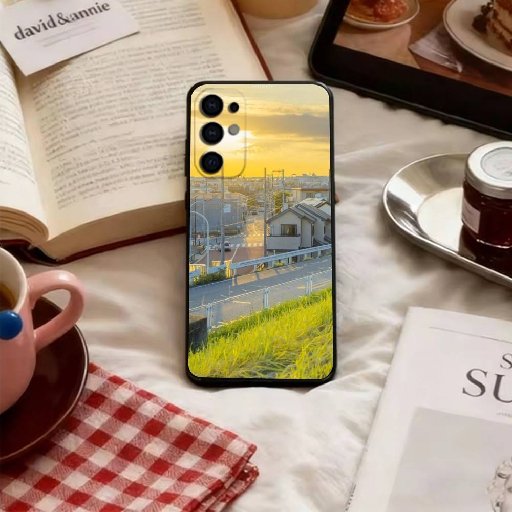 

Japanese Landscape Artwork Phone Case Soft black For Samsung S25,S24,S21,S22,S23,S30,Ultra,S20,Plus,Fe,Lite Samsung S23plus5G