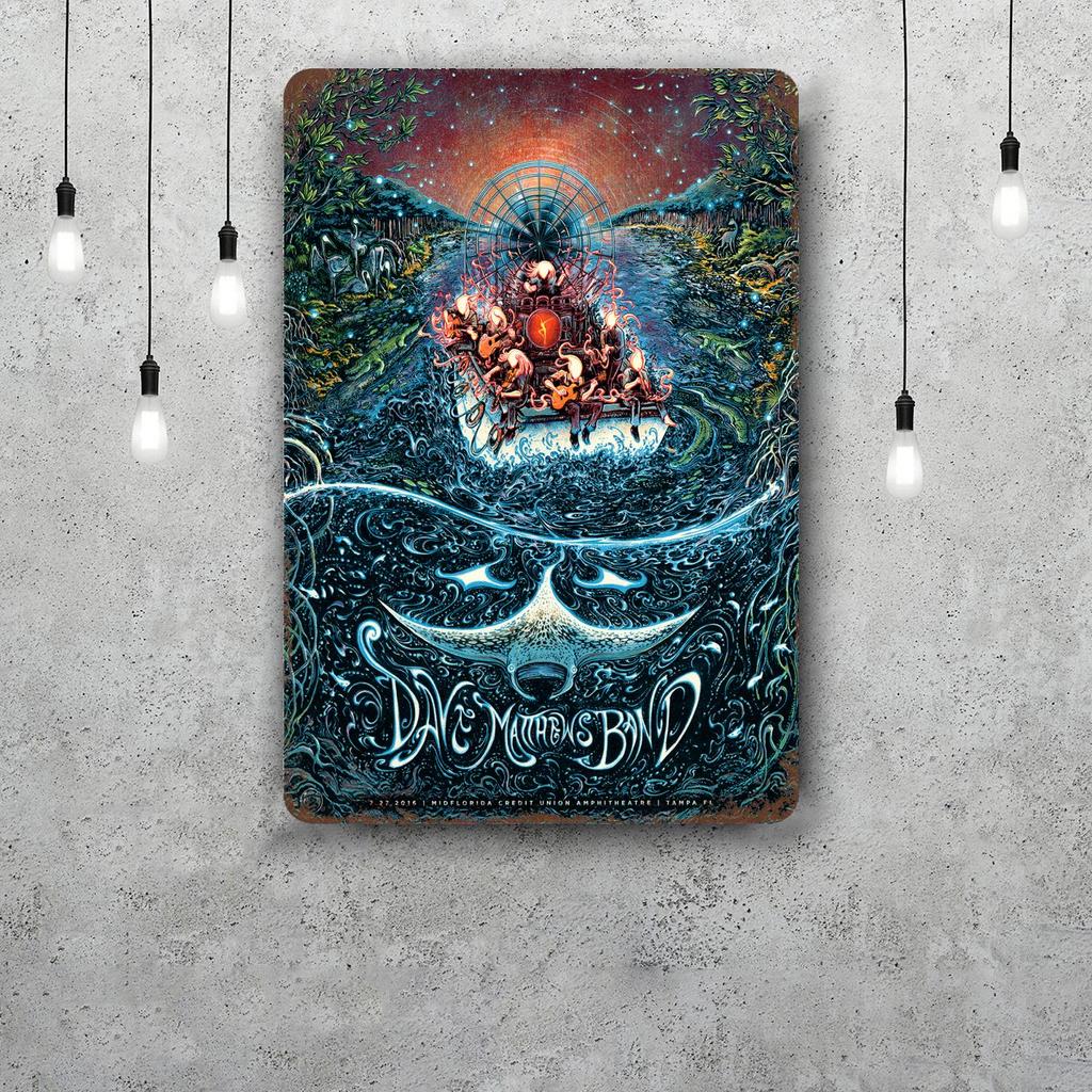 Dave Matthews Band Metallschilder Wanddeko Vintage Blechschilder Captain Metallposter Dekor für Bar Pub Club Wanddekoration