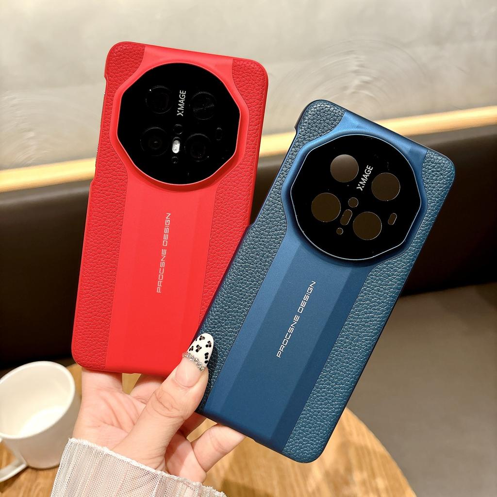 Anti-drop plain leather mobile phone case is suitable for Huawei MATE70 business Pura70 anti-drop protective case NOVA11PRO
