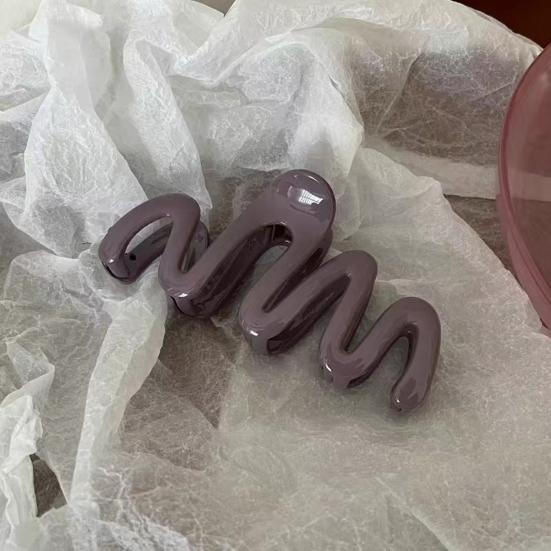 Hair Claw Clip Wavy Candy Color Non Slip Strong Hold Elegant Large Women Long Thick Thin Curly Hair Clamp Fashion Hair Accessories