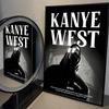 Ράπερ Kanye West Ασπρότυπο Αφίσα Αδιάβροχο Χαρτί Αυτοκόλλητο Καφετέρια Μπαρ Αισθητική Τέχνη Τοιχογραφία
