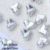 Silver-Plated Y2K Acrylic 3D Spacer Beads for DIY Jewelry Bracelets