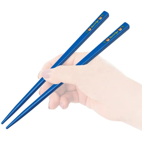 Skater Children's Antibacterial Slide and Chopstick Case Set, Cheerful Tiger, Boys, Made in Japan (ABS2AMAG-A)