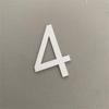 3D Self-adhesive Waterproof Plating House Number 0 To 9 Modern Gold Digits House Number Door Plate Address Outdoor Door Number