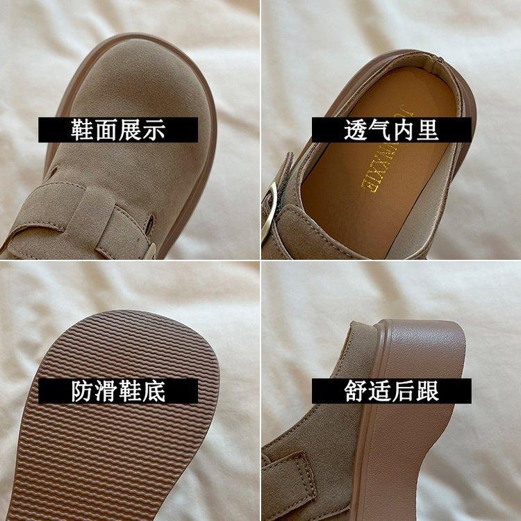 [Youshilai] Baotou platform loafers women's spring 2025 new fashion outer wear high-end sense one pedal