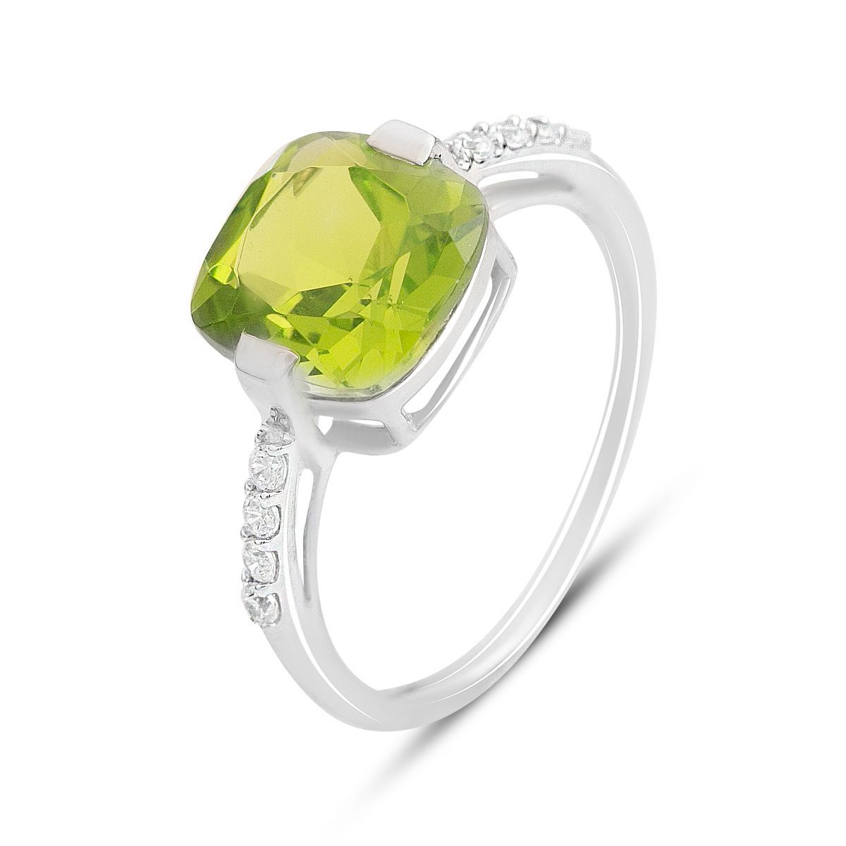 

Silver ring with chrysolite 3.573ct, product weight 2.21 g (2157311) 17.5 смарагдовий