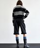 MITTE Fur Trimming Bumuda Pants_Black