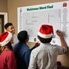 Christmas Word Puzzle Poster 31x19-Inch Seasonal Party Interactive Family Game Poster Size Christmas Word Search Game