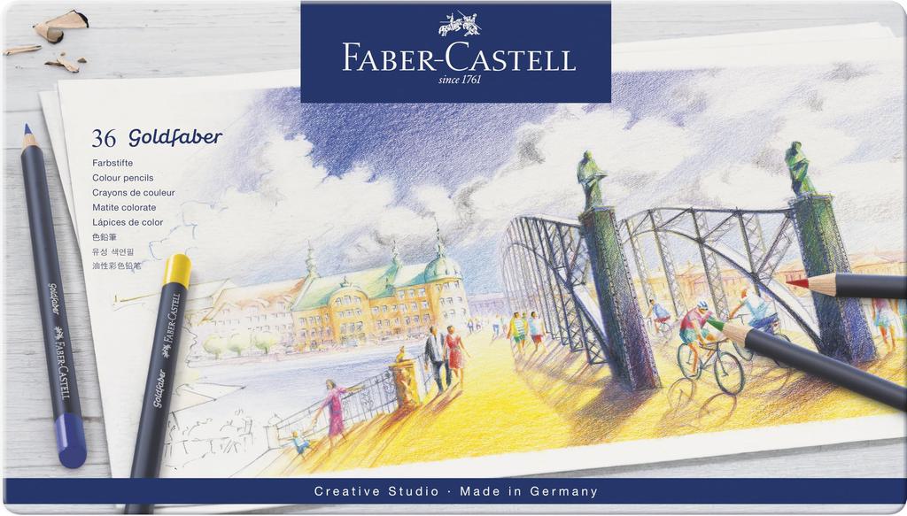 Faber-Castell Goldfaber Colored Pencils, 36 Colors, 114736
