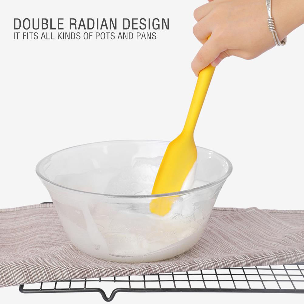 Kitchen Silicone Cream Butter Cake Spatula Scraper Cake Cream Scraper Nonstick Butter Spatula Brush Mixer Cake Baking Tools