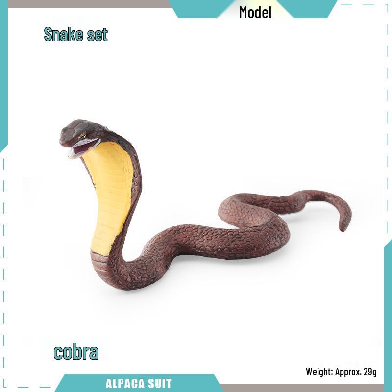 Reptile Simulation: Snake Wildlife Toy - Children's Cognitive Decor Model
