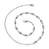Pearl Water Drilled Metal Waist Chain For Women Summer Fashion Accessory