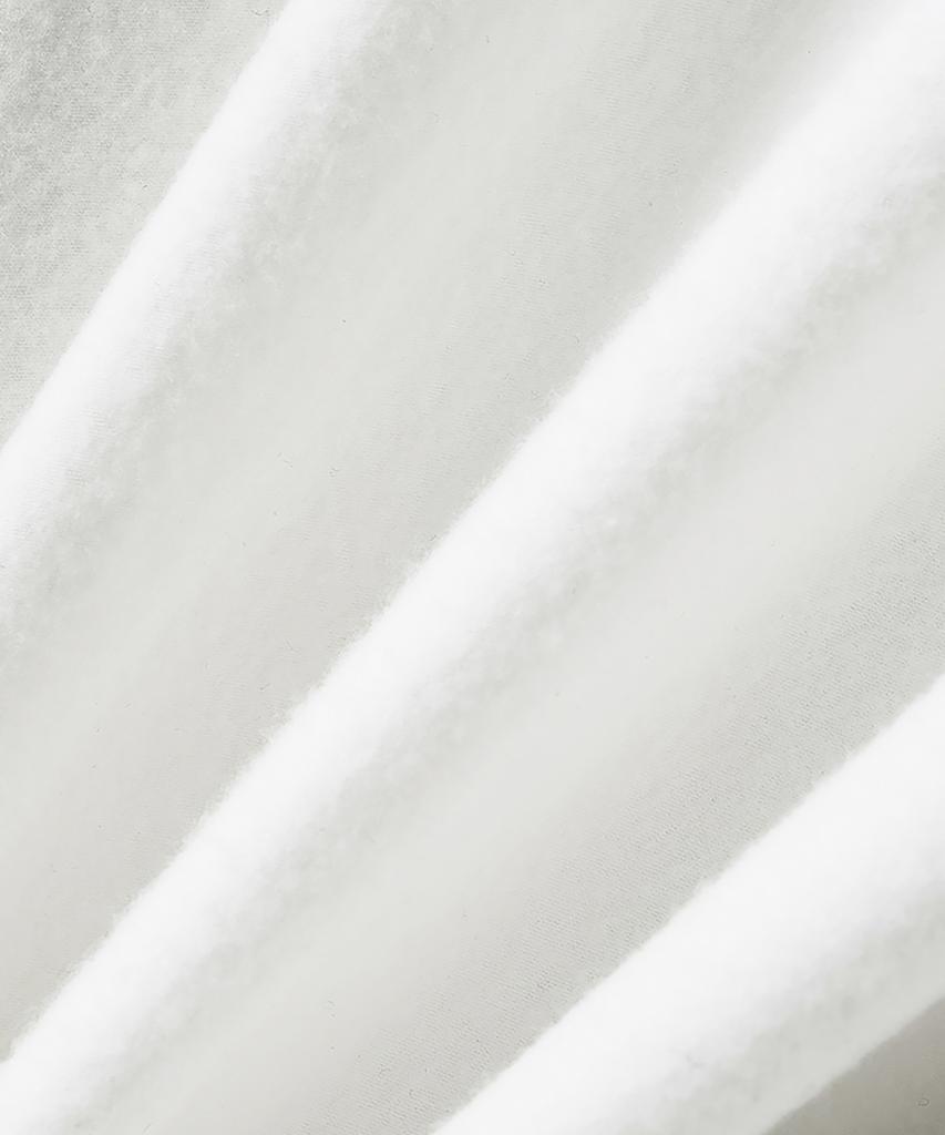 NOIRER Brushed U-Neck T-Shirt (White)