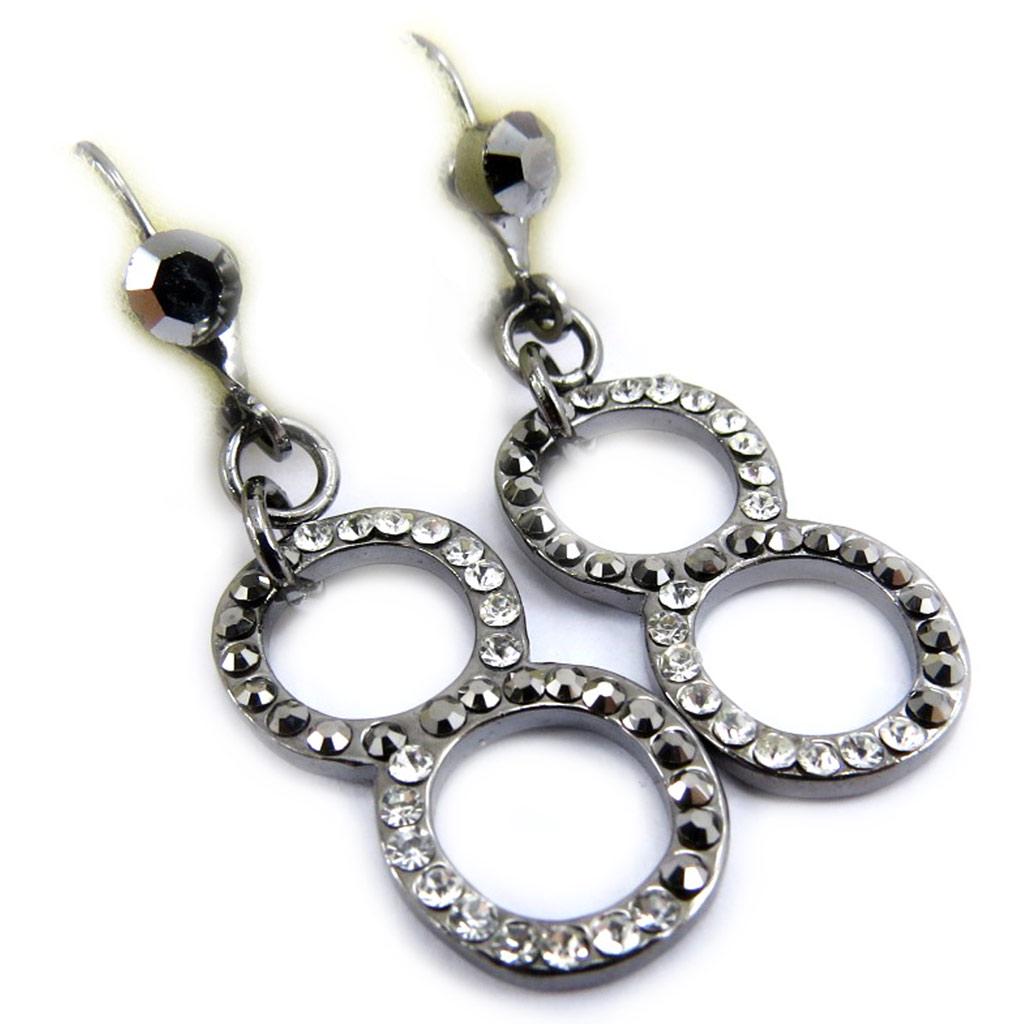 NOA [G8300] - Gray 'Sissi' Designer Earrings