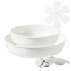 CAROTE Frying Pan and Pot Set - 4-piece set compatible with induction and gas stoves. Free from