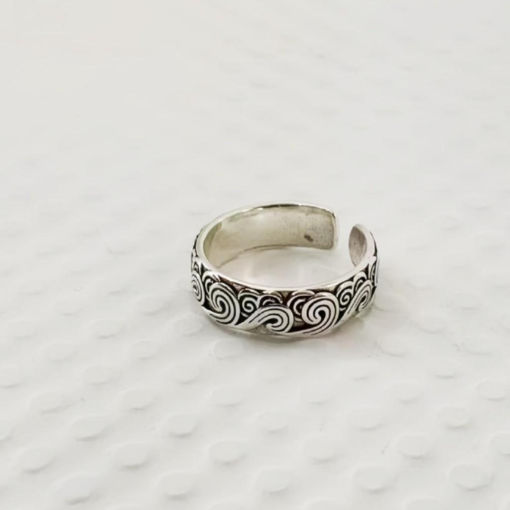 Chinese Ethnic Style Retro Cloud Women's Adjustable Ring