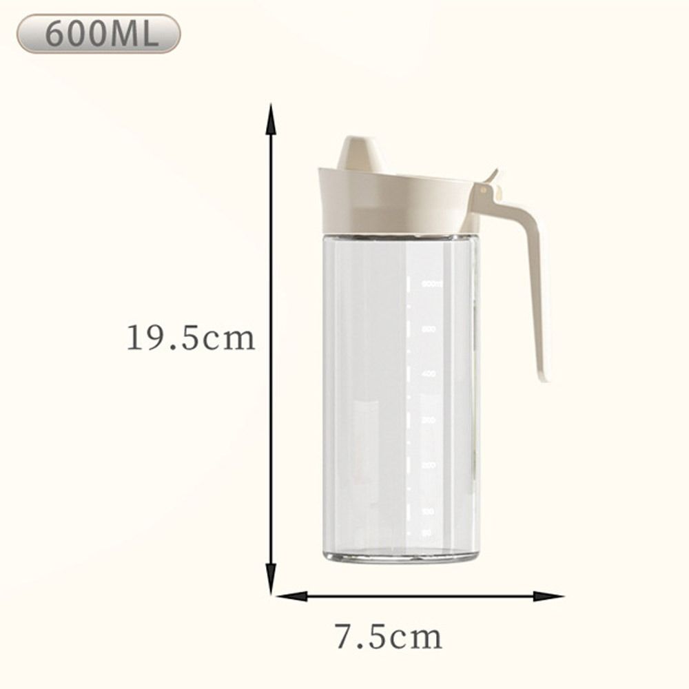 Curved Handle Glass Oil Dispenser 500ML Oil Bottle New Seasoning bottle Restaurant