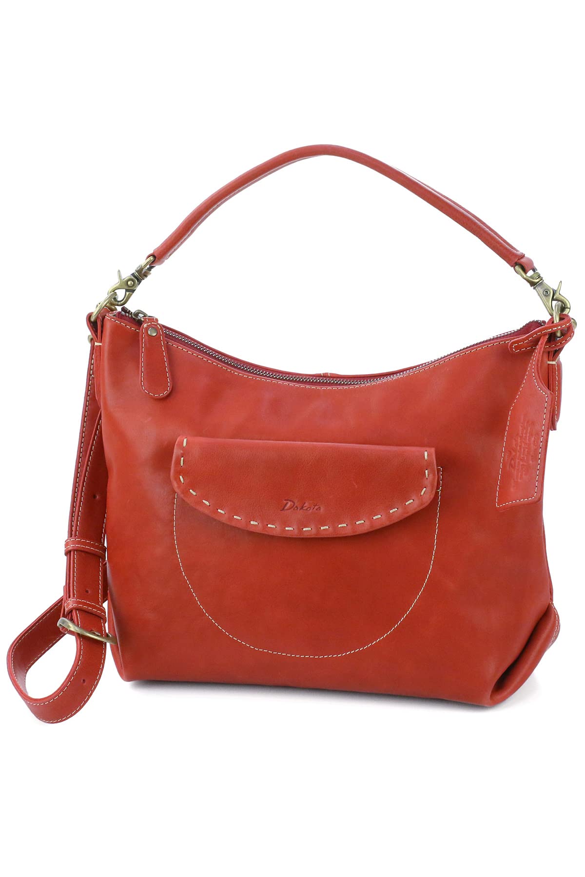 

shoulder genuine red [Dakota] DA-1033665-30 2-way bag, leather,