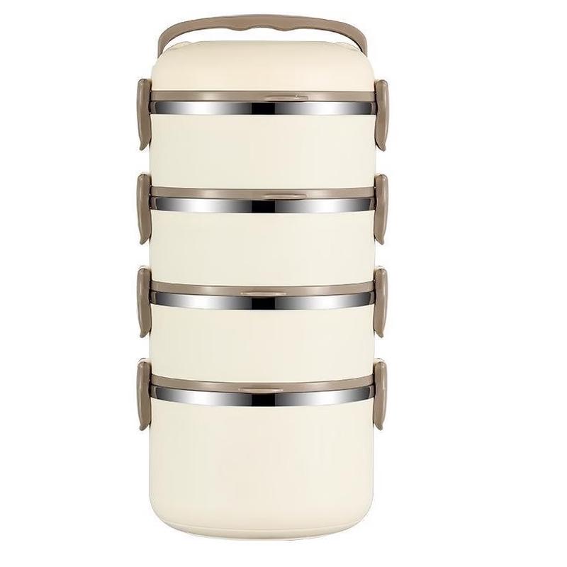 RuHan 304 Stainless Steel 4-Layer Insulated Lunch Box with Bag