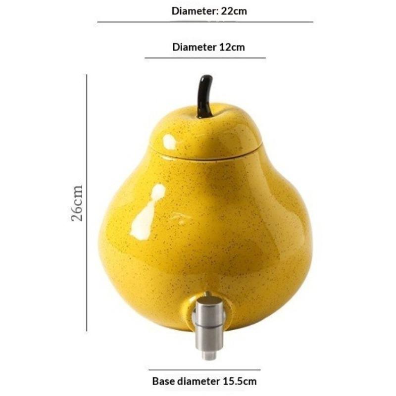 

Ceramics Cold Kettle Large Capacity High Temperature Resistant Cold Kettle Household Pear Shaped Cute Water Drinkware Accessory