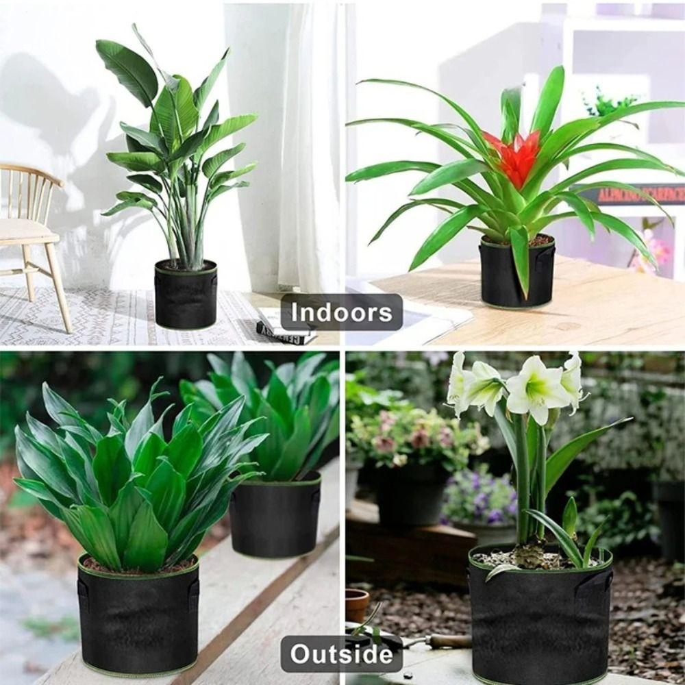 1/3/5/7/10 Gallon Felt Garden Planting Bag Planting Nursery Pot  Vegetable Tomato Potato Flower