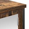 Bathroom Wall Cabinet with Mirror Smoked Oak Finish 60 X 21 X 60 Cm