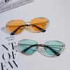 Glasses 30023 Punk Double Frame Pussy Eye Multicolor Vintage Sunglasses, Ladies Sunglasses