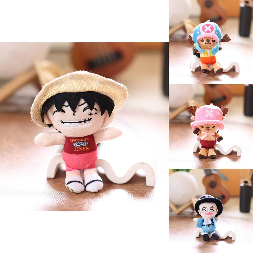 One Piece Luffy Chopper Plush Keychain Soft Pp Cotton Doll Collectible Anime Decor Gift For Fans