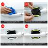 8Pcs/Set Carbon Fiber Car Handle Protector Self-Adhesive Anti-Scratch Car Door Guard Easy To Install Reflective