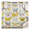 COACH Rowan 25 Butterfly Pattern All Over Print Coated Canvas Shoulder Crossbody Handbag Medium Women's Silver