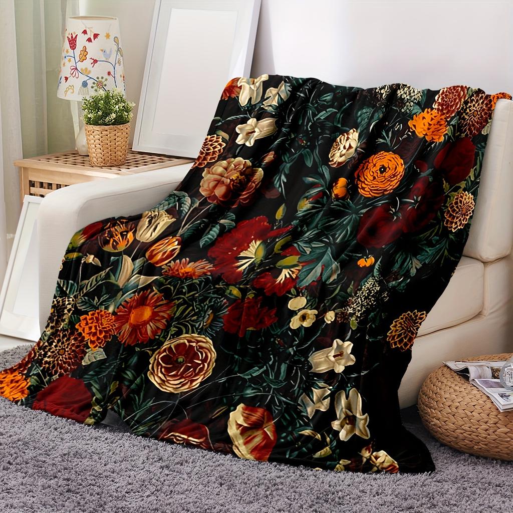 Flanell Überwurfdecke Druckdecke Superweich Gemütliche Nickerchen-Decke für Bett Sofa Büro Reise Maschinenwaschbar Perfektes Wohngeschenk