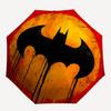 1pc Batman Symbol Automatic Folding Umbrella - Compact 8-Rib Design, Durable Plastic & Iron, Daily Use Z1230045