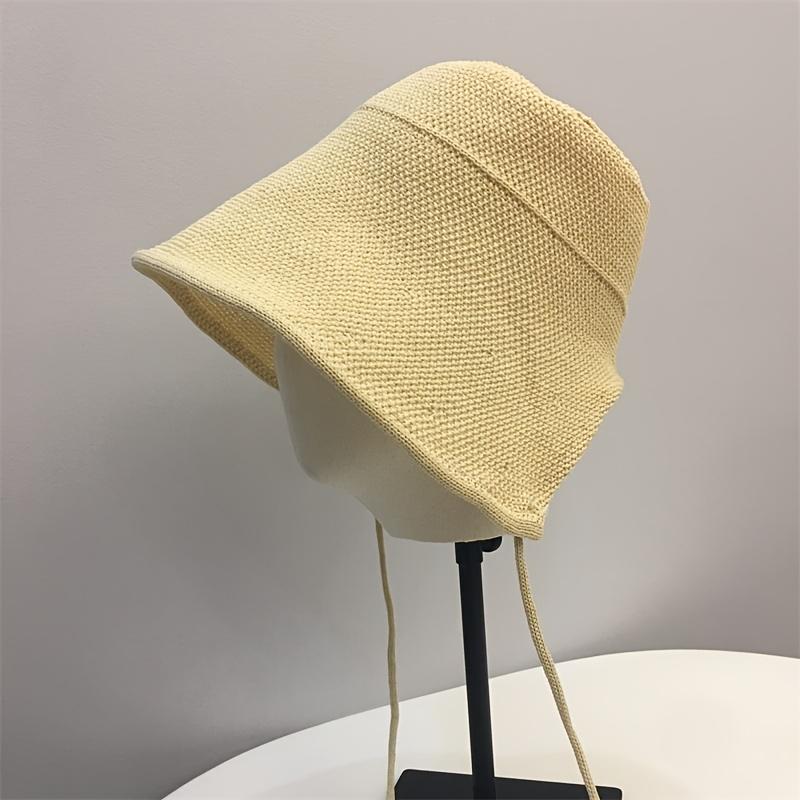 

4 Colors SPRING AND SUMMER Straw Sun Hat Women S Summer Tie Bucket Hat Outdoor Travel Sun Hat