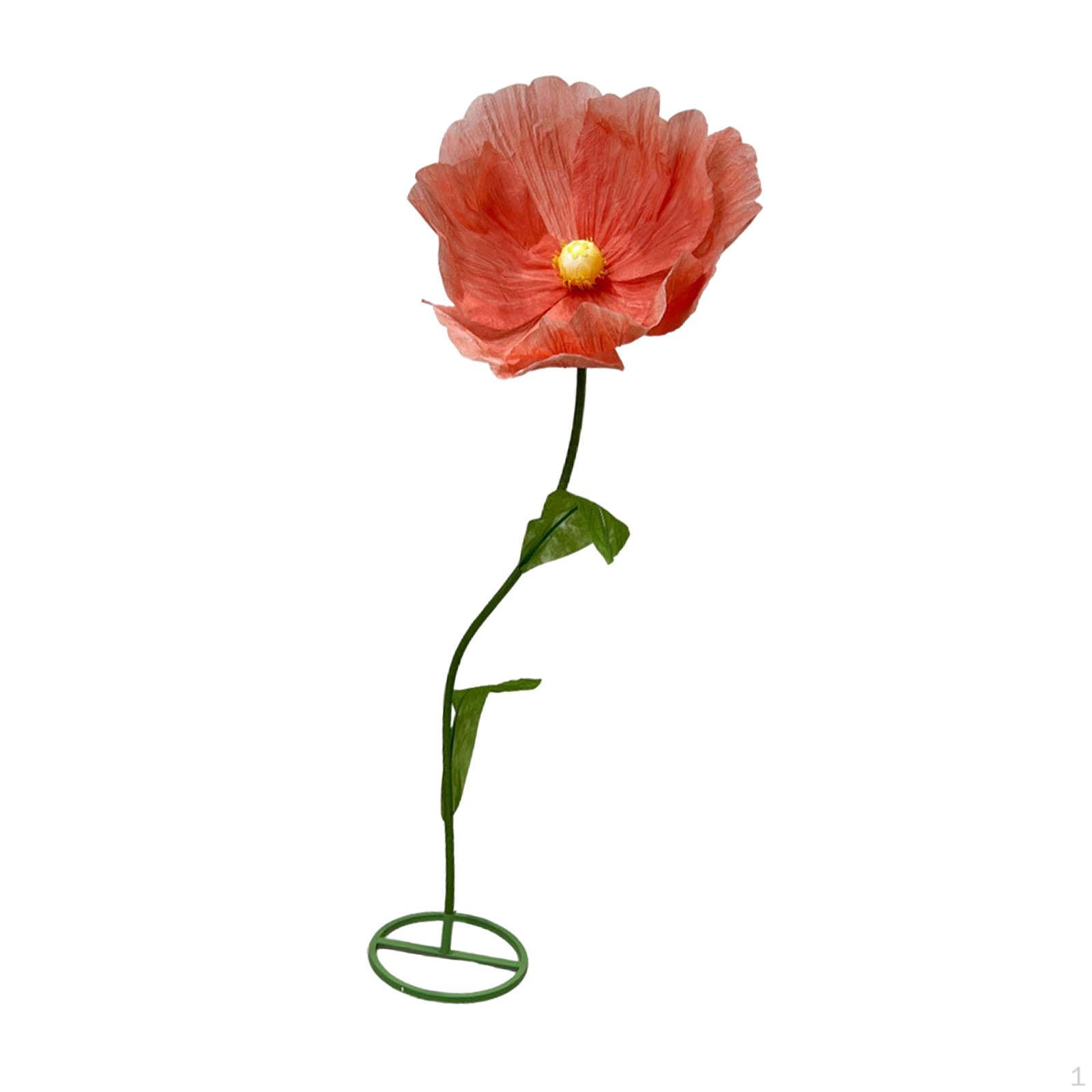 

3D Paper Flower Decoration Artificial Giant Height 1.7M Wedding for Ritual Dark Champagne