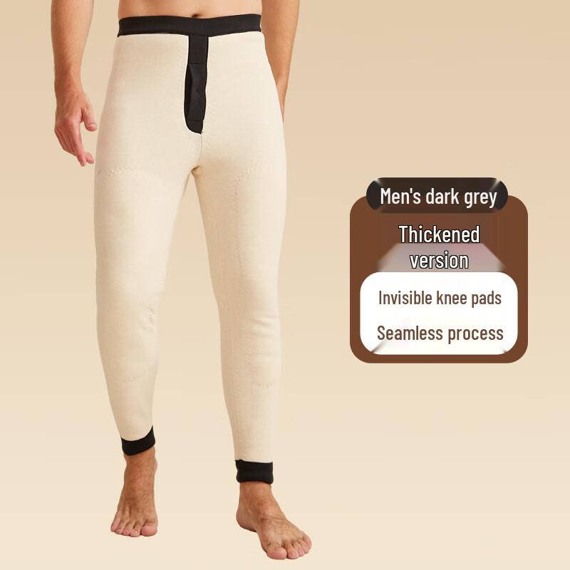 

Мужские утолщенные термобрюки Muqingqing со смесью шерсти L