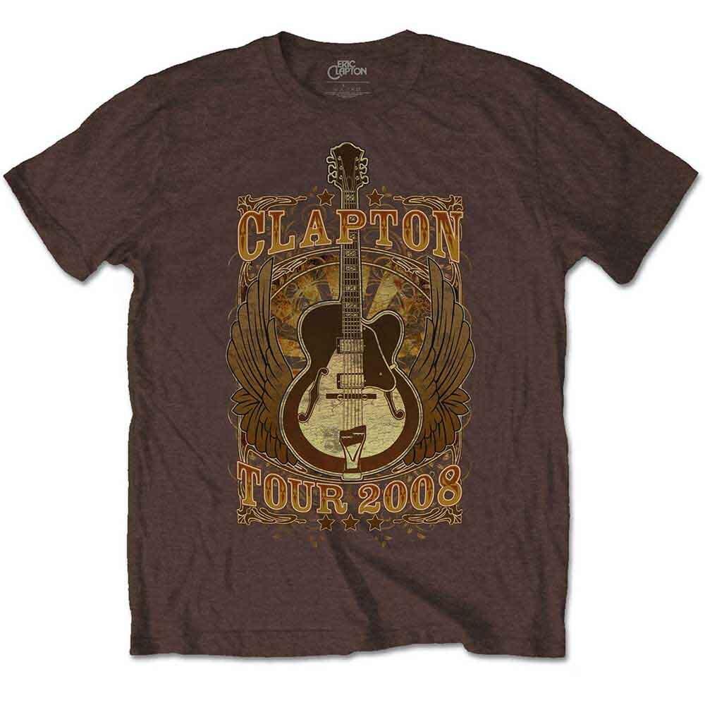 Eric Clapton Tour 2008 T-Shirt Brown New Unisex T-Shirt XL