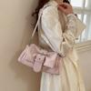 Multi Color Matte Soft PU Leather Ruched Shoulder Bag For Women Casual Underarm Bag With Metal Buckle Removable Strap Handbag