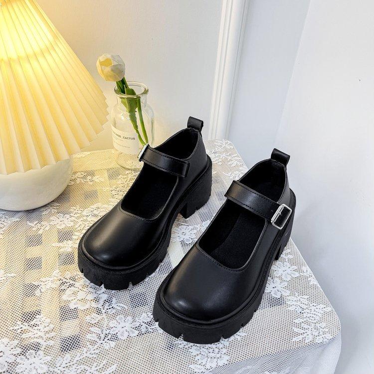 Chaussures Mary Jane en cuir fin pour les quatre saisons 35-42