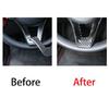Steering Wheel Sheet Cover Trim Fit For Benz V-Class 2017- Real Carbon Fiber