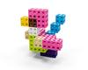 Komplet klocków konstrukcyjnych - Meli Cube Pink 100 el.
