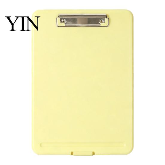 Professional Briefcase Organizer Plastic Storage Clipboard, Letter Size Slimcase Folder with Pen Holder, 200 Durable Paper Holder Sheet Capacity,
