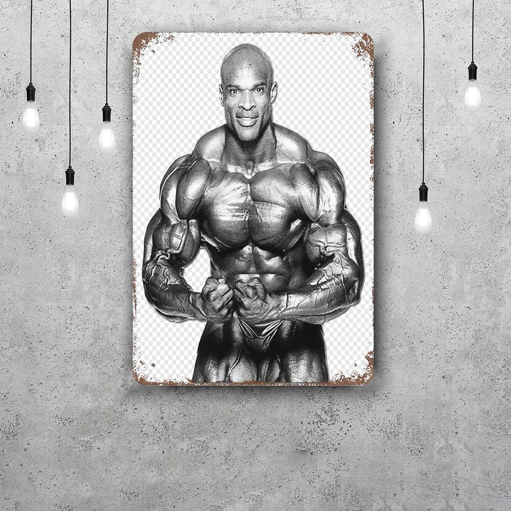 Bodybuilding Funny Bar Metal Sign Retro Plaque Vintage Sign Alcohol Drinker Pub Club Man Cave Kitchen Wall Decoration