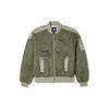 Jackets Women's Green Baseball Collar Moderate Pilot 10023721-A02