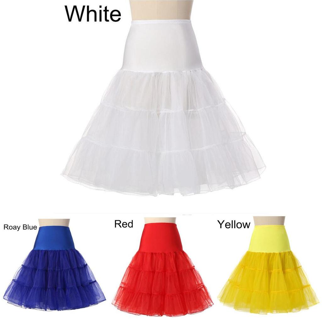 Soft Mesh Gauze Half Body Petticoat For Flare Puffy Skirts