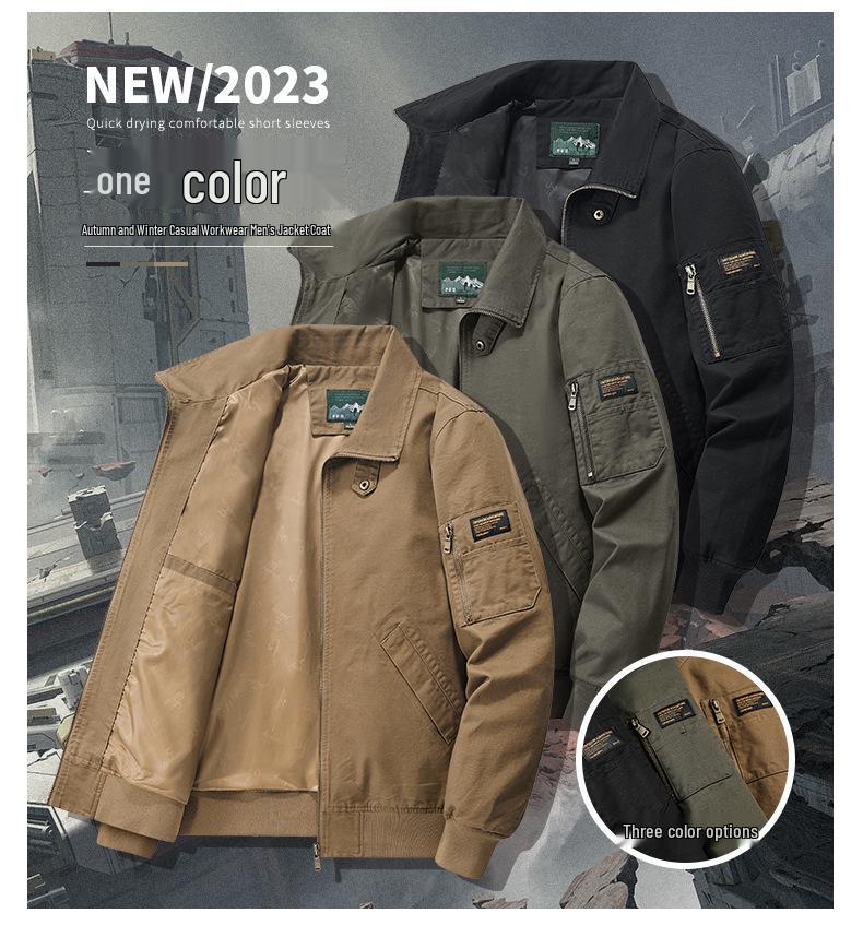 Men's High-End Winter Pilot Jacket with Lambswool and Velvet