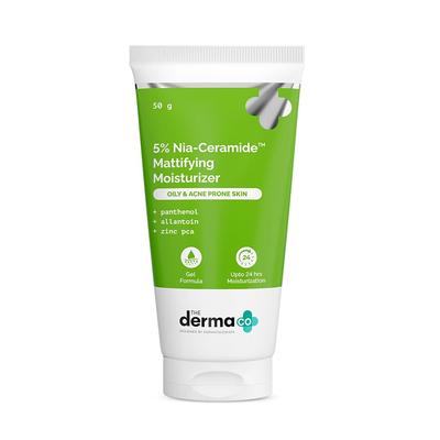 L'Hydratant Matifiant 5% Nia-Céramide Derma Co | Hydratation 24h | Mélange de 5 Céramides | Renforce la Barrière Cutanée | Pour Peaux Grasses & Acnéiques