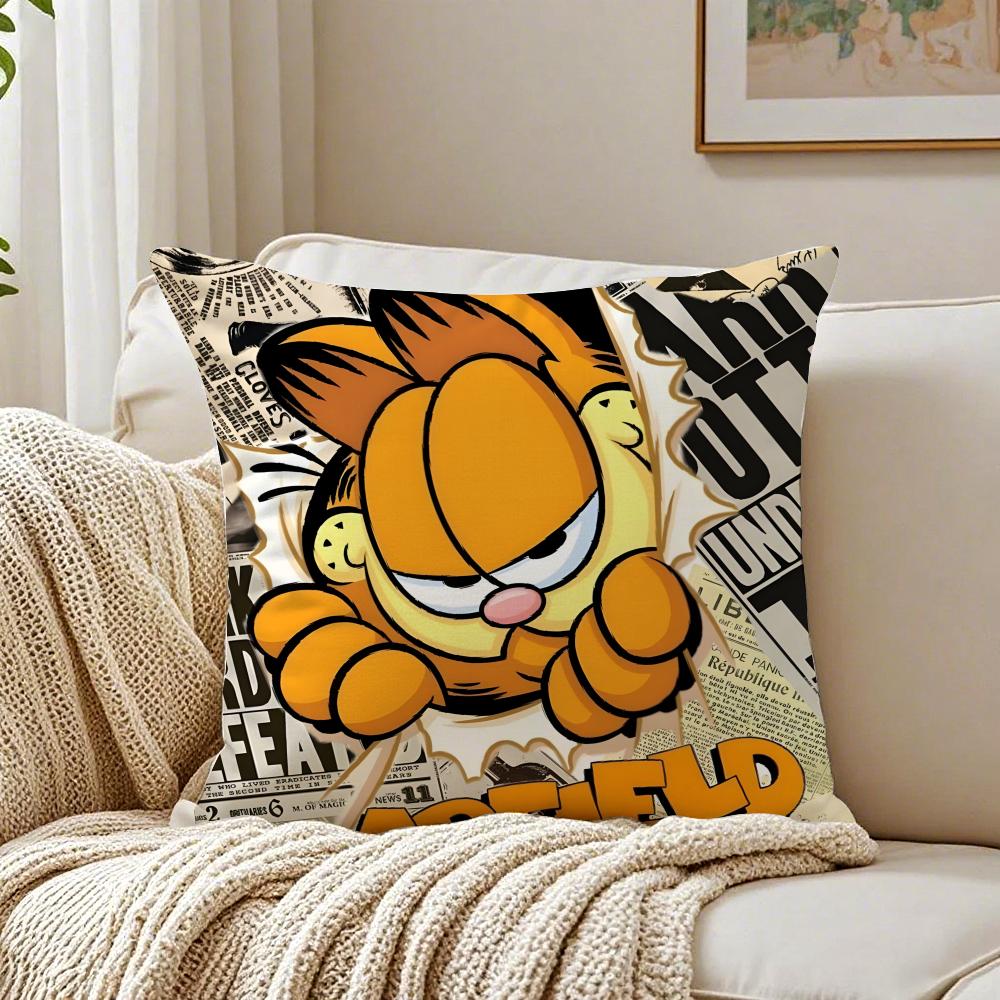 G-Garfield Cushion Cover Pillowcase Anti-Dustmite Living Room Sofa Decor Cushion Room